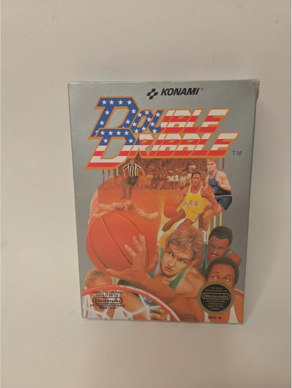 DOUBLE DRIBBLE Nintendo NES Game Complete In Box Authentic! Excellent